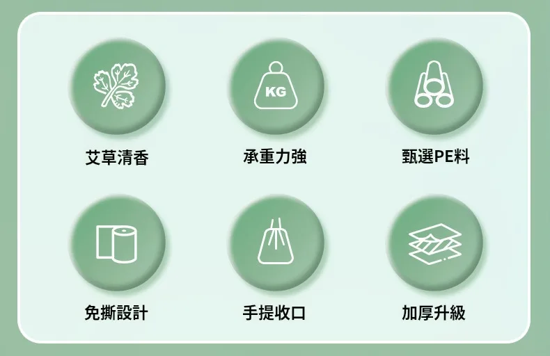 pp 【艾草抽繩防蚊垃圾袋】加大加厚材質【承重超好】韌性超級强💪 抽繩的設計【一拎就走】✔️ - 3